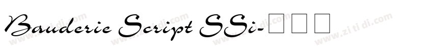 Bauderie Script SSi字体转换